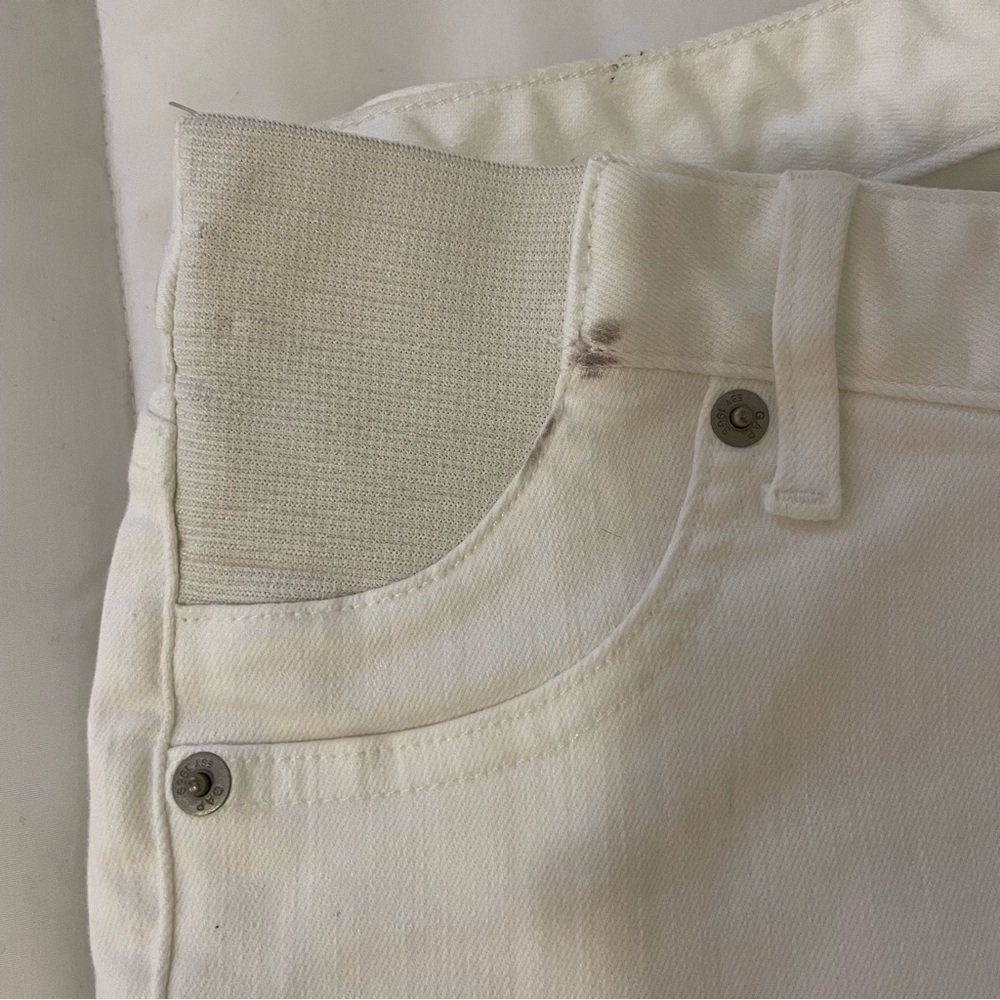 Loft Maternity Inset Panel Capri Jeans - Picture 4 of 7